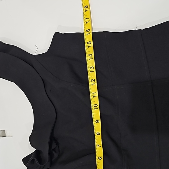 Calvin Klein Black Chic Sheath Black Dress Size 8 minimalist - Picture 14 of 16